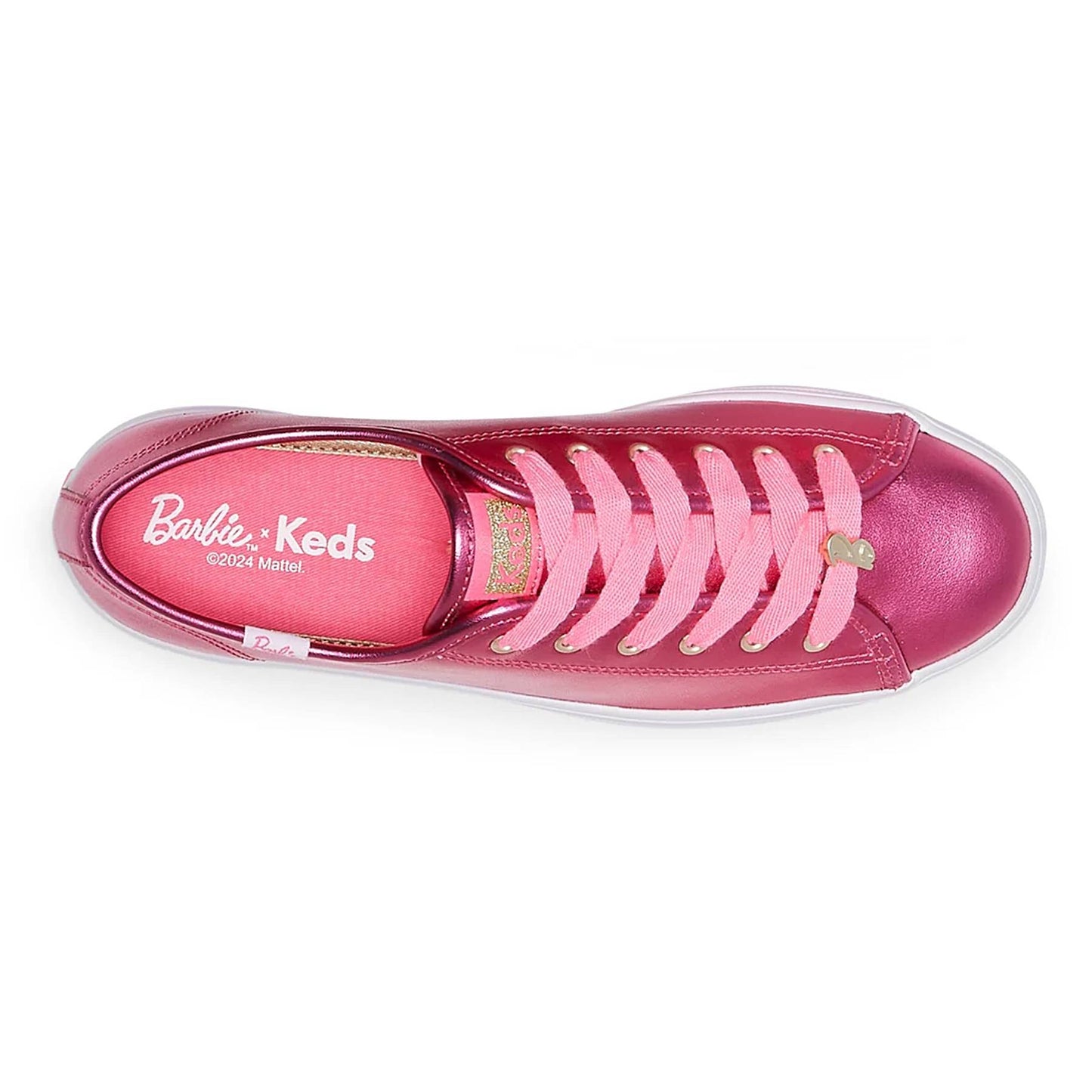 Keds x Barbie Triple Up Metallic Leather Lace-Up Sneaker