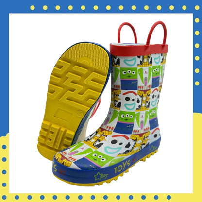 Disney Pixar Toy Story Kids Rain Boots with Easy-Pull Handles