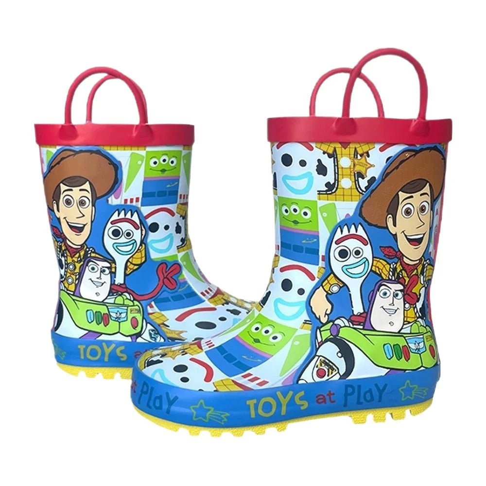 Disney Pixar Toy Story Kids Rain Boots with Easy-Pull Handles