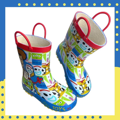 Disney Pixar Toy Story Kids Rain Boots with Easy-Pull Handles