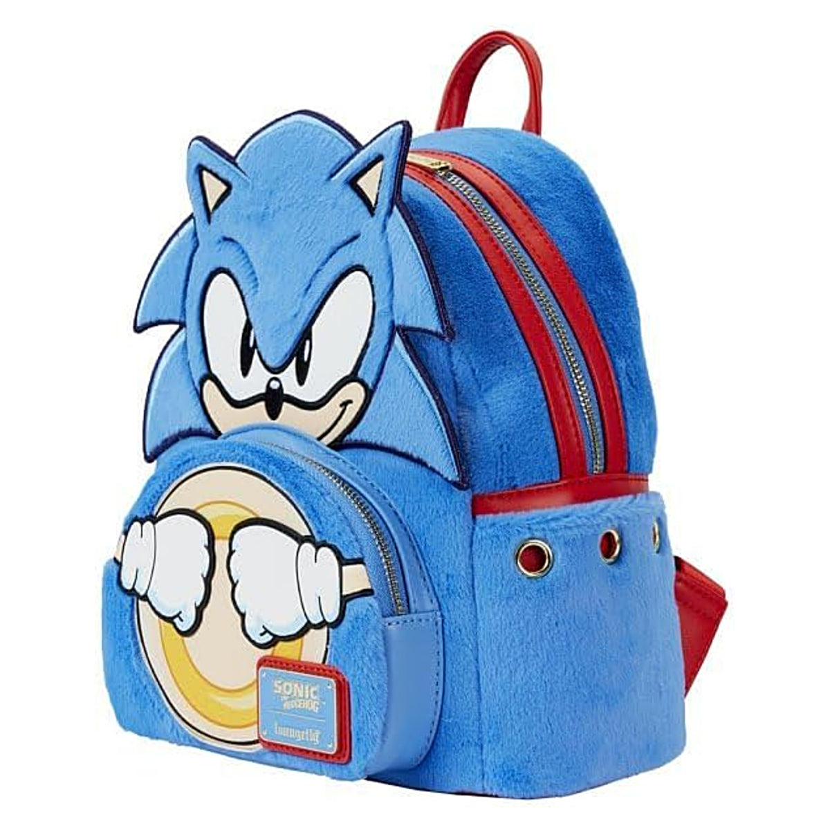 Loungefly SEGA Sonic the Hedgehog Classic Cosplay Plush Mini Backpack