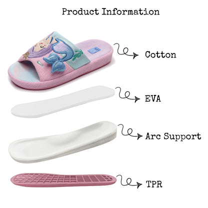 Children's Adorable Mermaid Home Slippers
