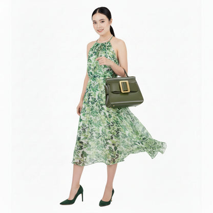 Buckle Satchel Shoulder / Crossbody Bag