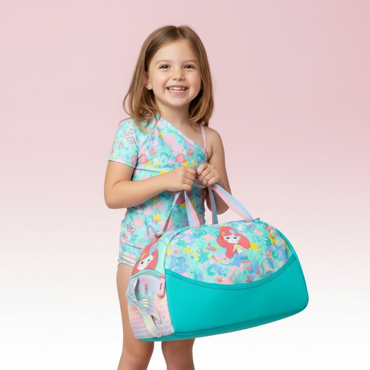 Large Pixie Pack Girls Duffel Bag - Mermaid