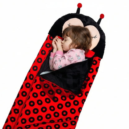 Zip & Zzz's Children's Cartoon Sleeping Bag - Lady Bug