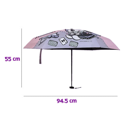 Sanrio Kuromi Compact Foldable Umbrella
