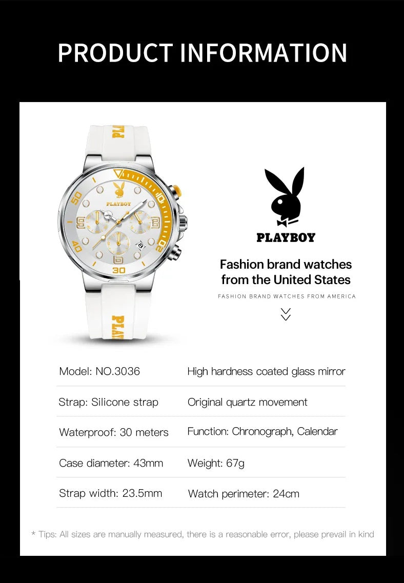Playboy 3036 Men's Chronograph Watch