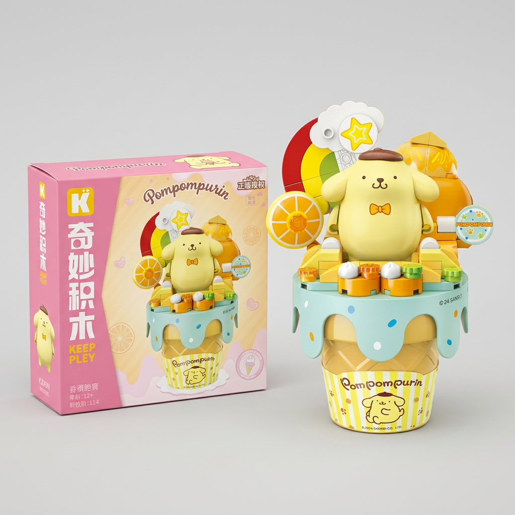 Keeppley Sanrio Ice Cream Cone Building Blocks