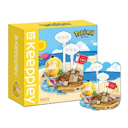 Keeppley Pokémon Building Blocks Scene Set - Vacation Diorama Mini Bricks Toy Kit