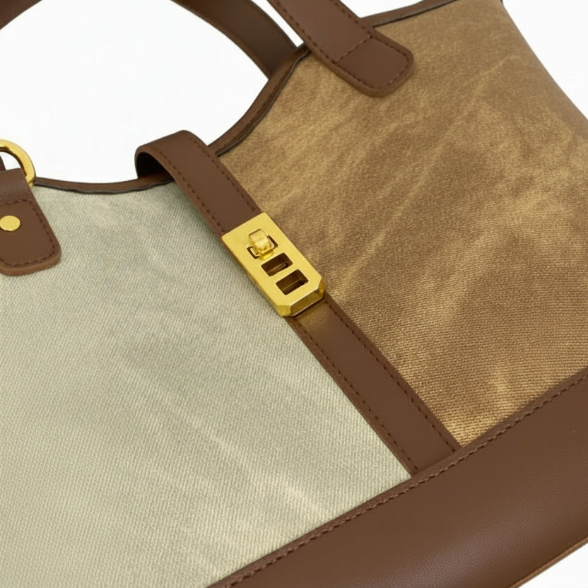 Heritage Bi-Tone Large Capacity Tote Bag