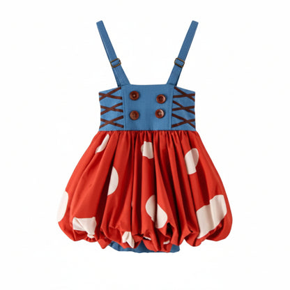 Girls Mushroom Dress Costume