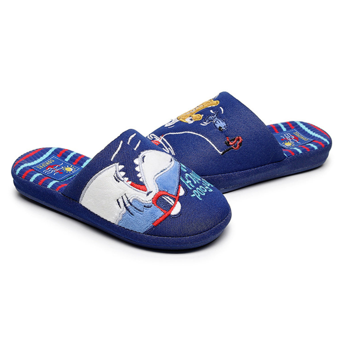 Children's Fin-tastic Fast Food Lunch Time Closed-Toe Home Slippers