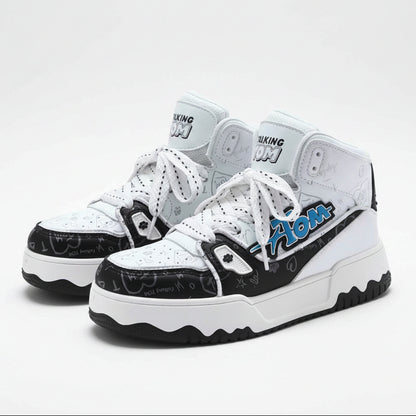 TALKING TOM | Graffiti High-Top Sneakers