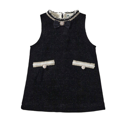 Girls La Belle Velvet Warm Dress