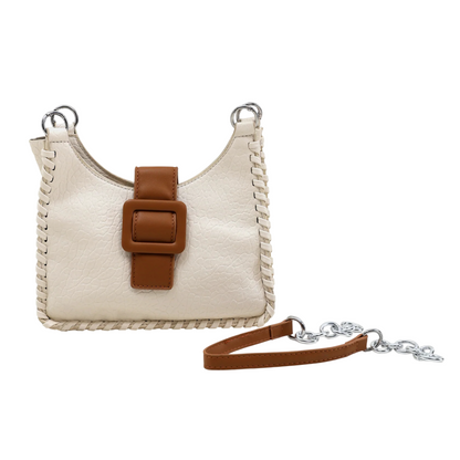 Buckle Bucket Shoulder Bag