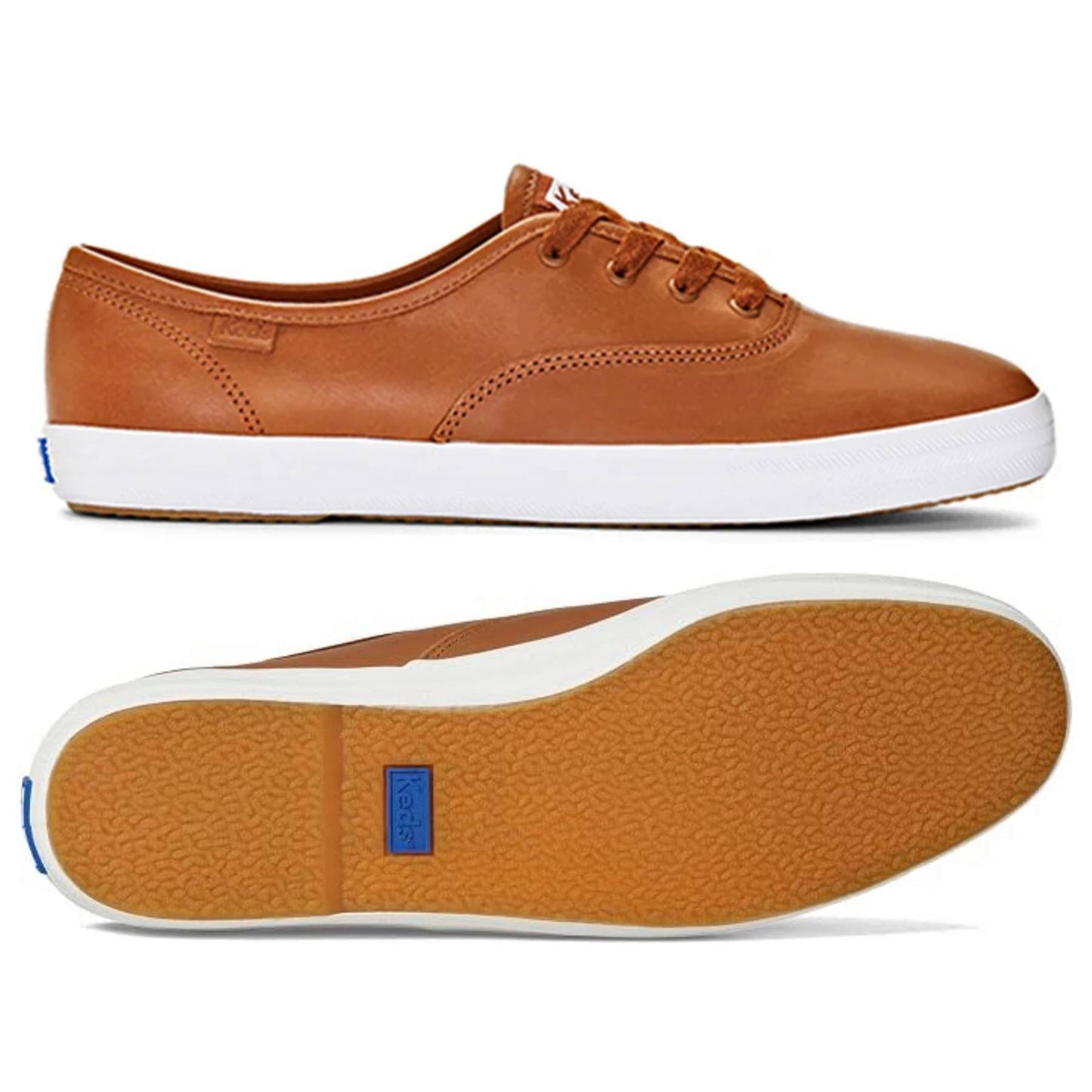 Keds Champion Leather Sneakers - Cognac