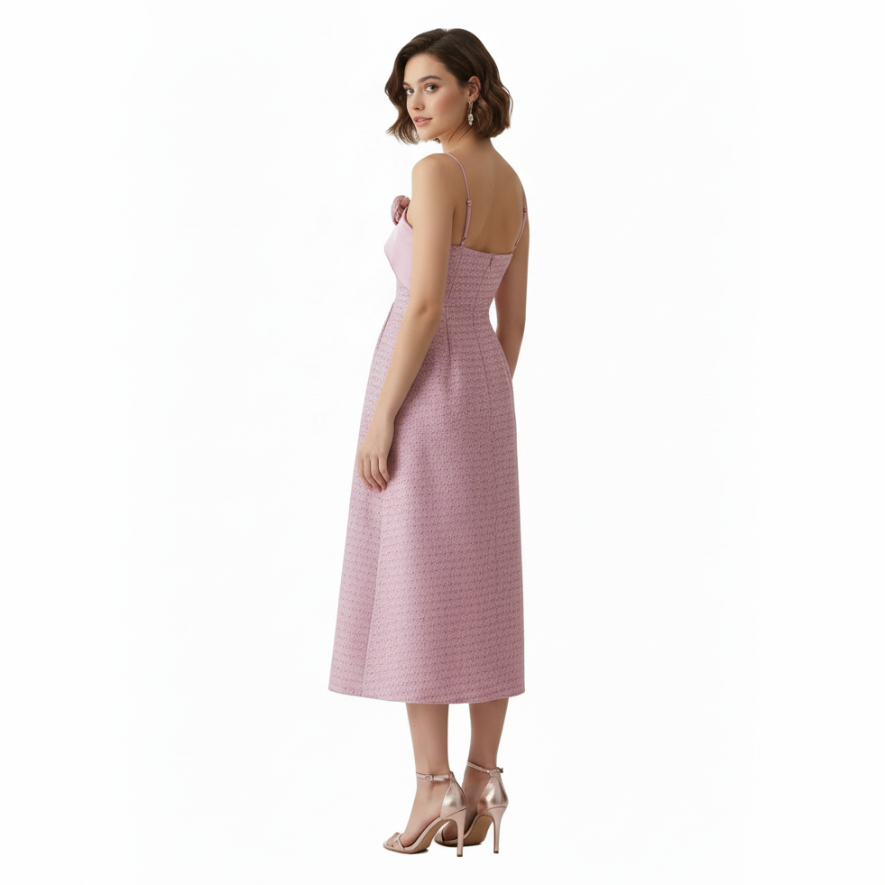 Chantel Flower Bandeau Casual Dress