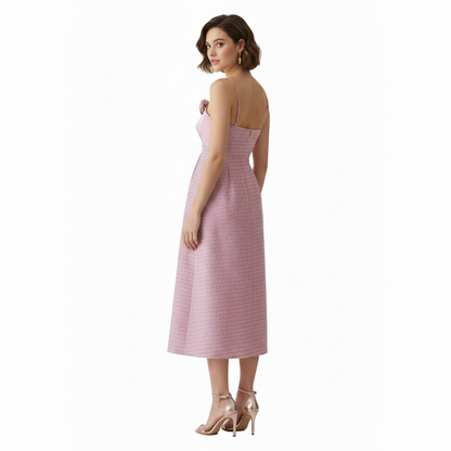 Chantel Flower Bandeau Casual Dress