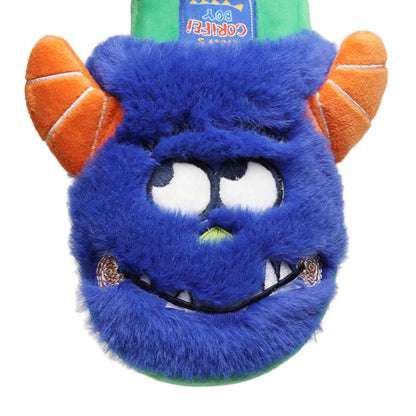 Children's Cozy Monster Closed-Toe Home Slippers