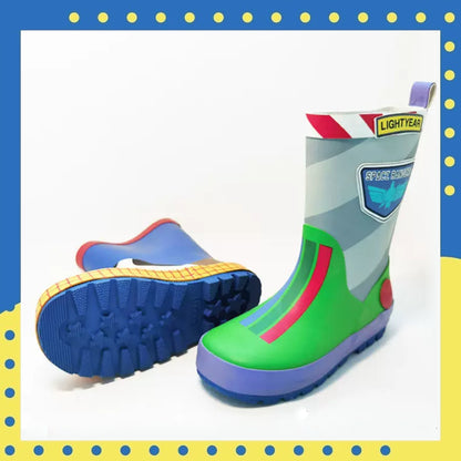 Disney Pixar Toy Story Kids Mismatched Rain Boots with Easy-Pull Handles