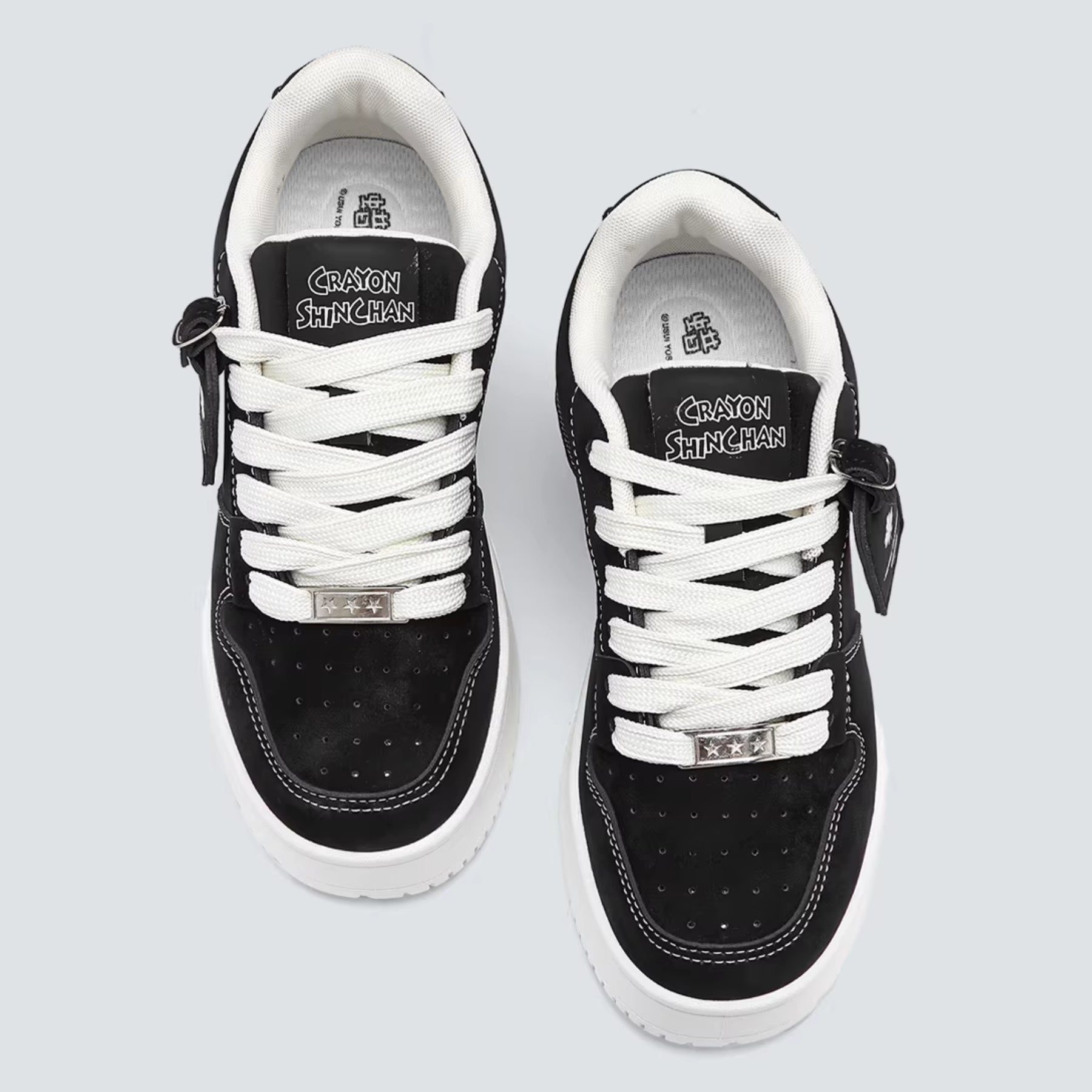 Crayon Shin-Chan Collaboration Suede Thick Sole Sneakers