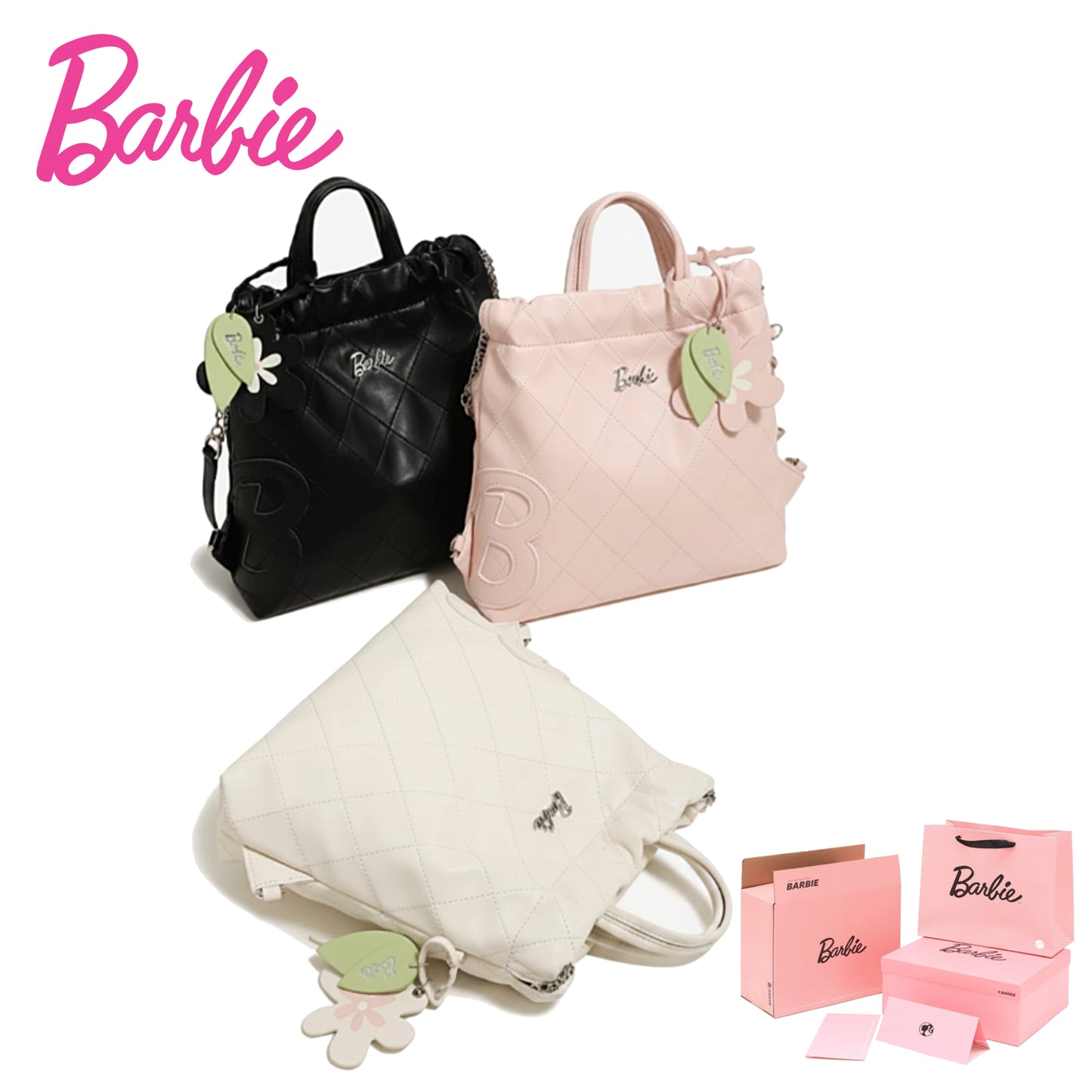 Barbie | Quilted Student Tote Backpack