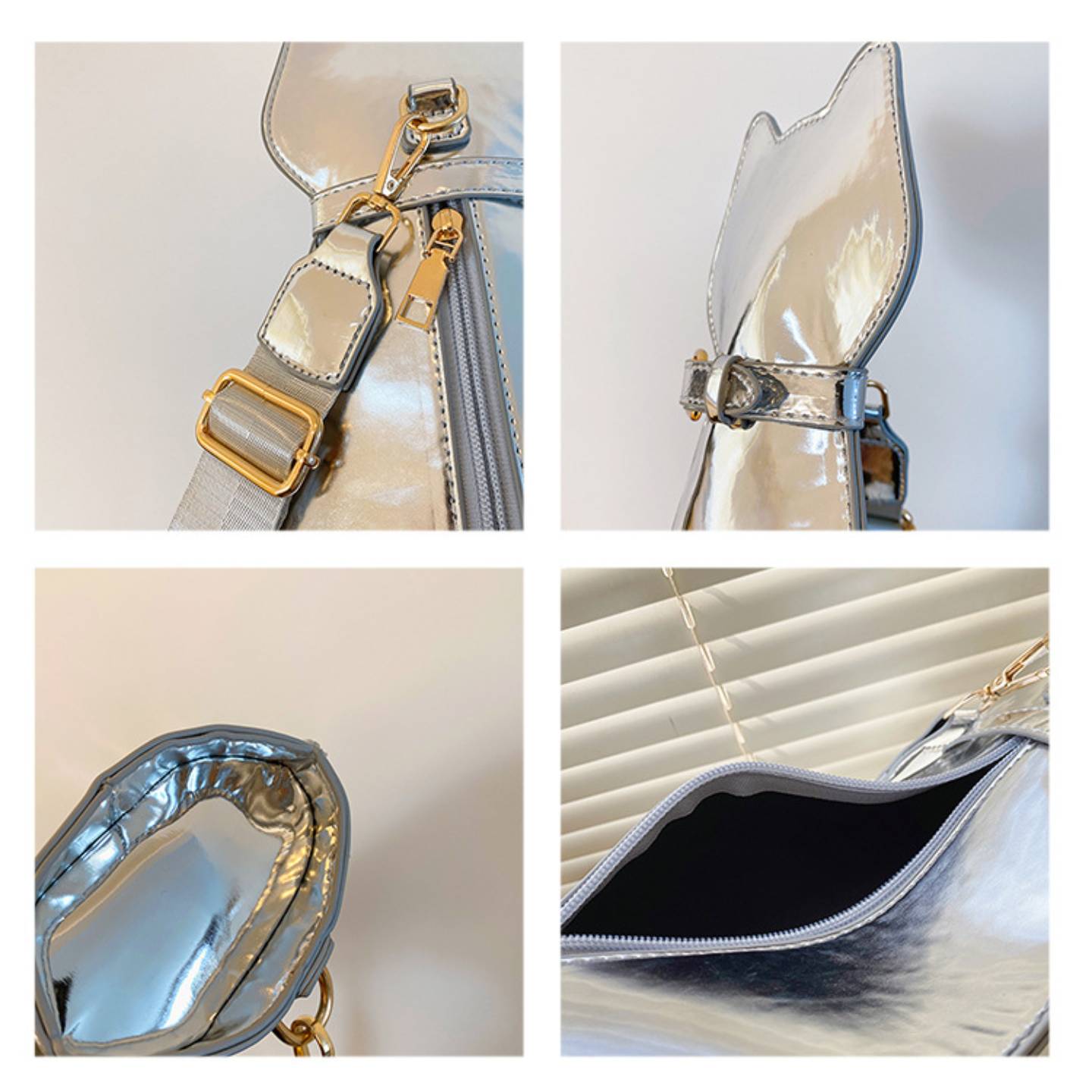 Metallic Whiskers Crossbody Bag