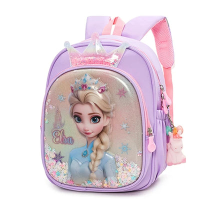 Frozen Princess Elsa 3D Hard Shell Kids Backpack