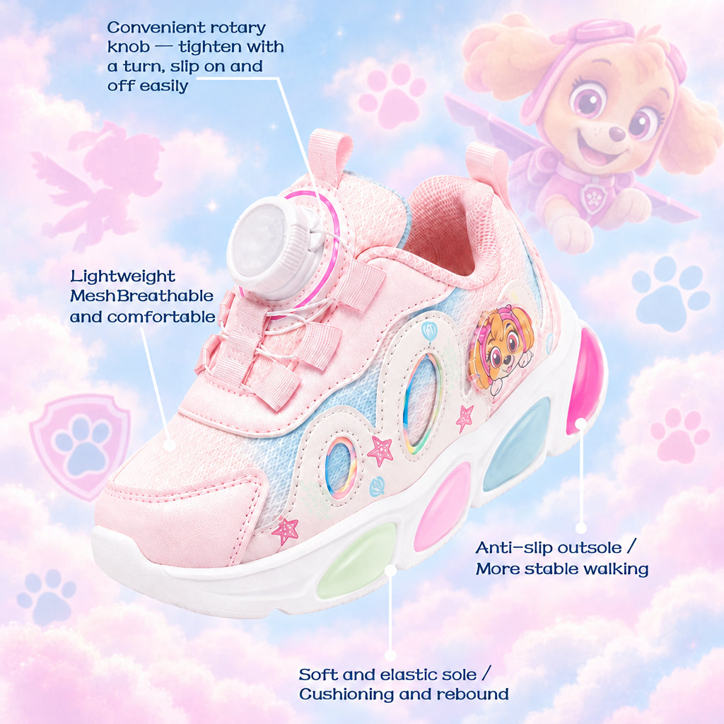 PAW Patrol Pastel Pup Glow Sneakers