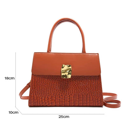Crocodile-Patterned Crossbody/Handbag.