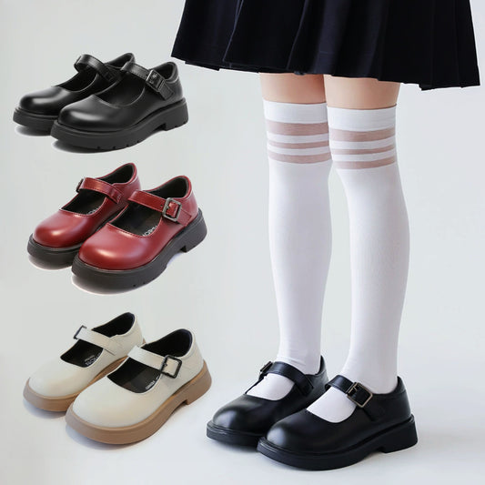 Girls Lolita Mary Janes Leather Shoes