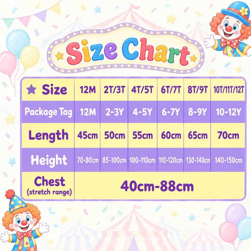 Girls Rainbow Clown Tutu Costume Set
