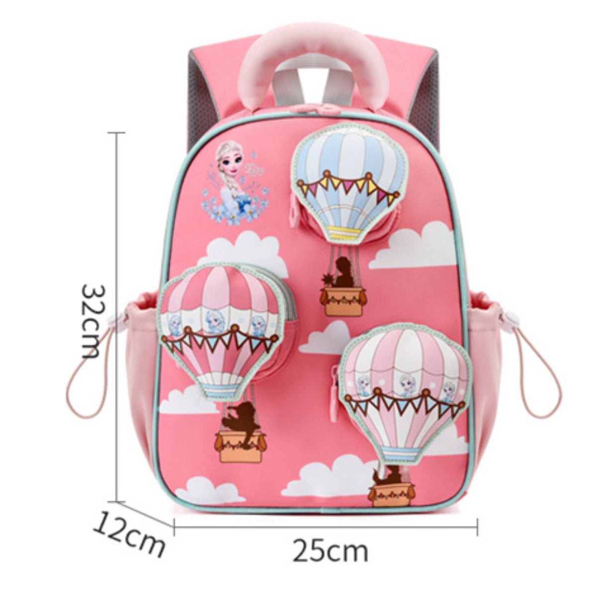 3D Hot Air Balloon Character School Backpack