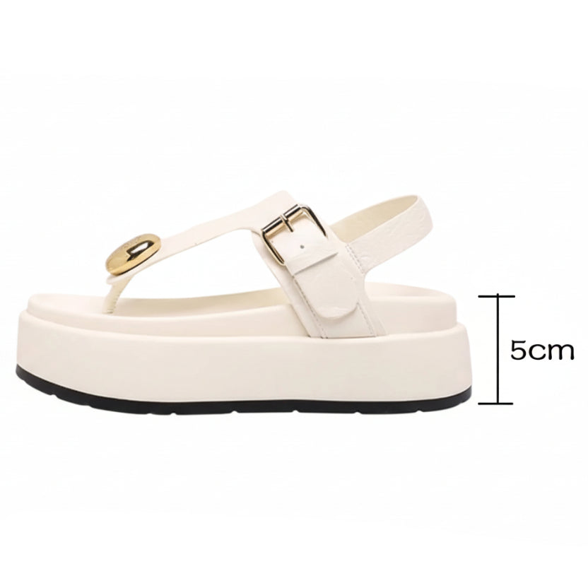 Gilded Slingback Sandals