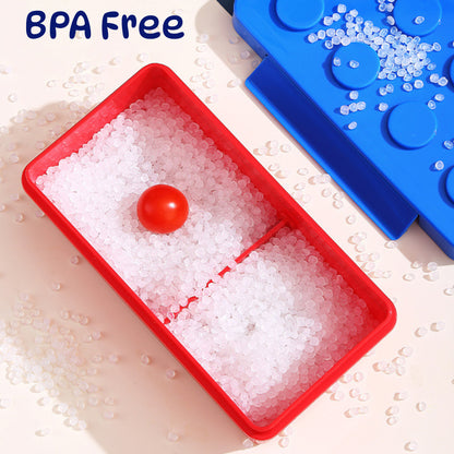 Building Block Lunch Box & 400ml Twist Free Water Bottle 4Pcs Set