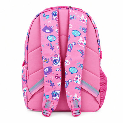 2-Piece Kids 3D Large Field of Cats Backpack & Duffel Bag Travel Set