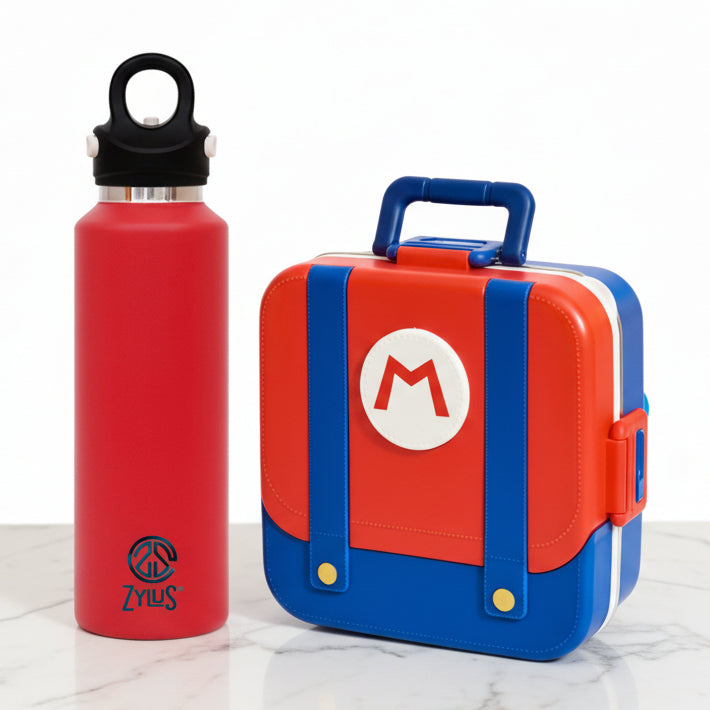 Cute Lunch Box and 600ml Water Bottle Set