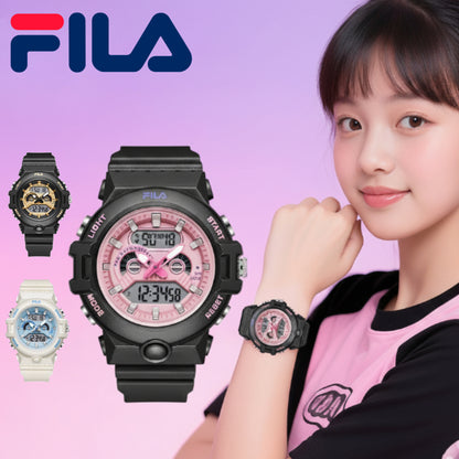 FILA Digital/Analog Sports Wristwatch for Girls