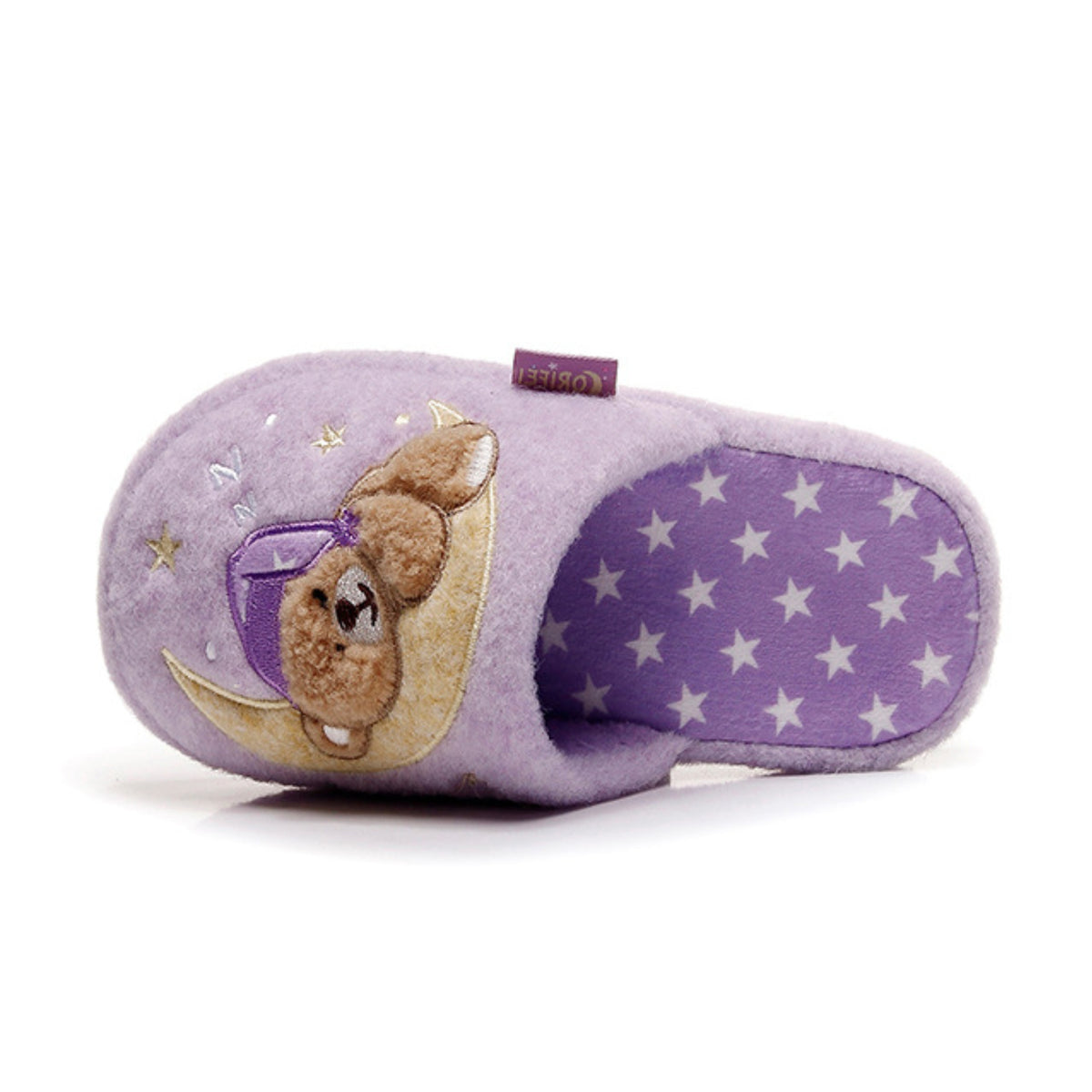 Children's Starry Night Sleepy Bear Slippers