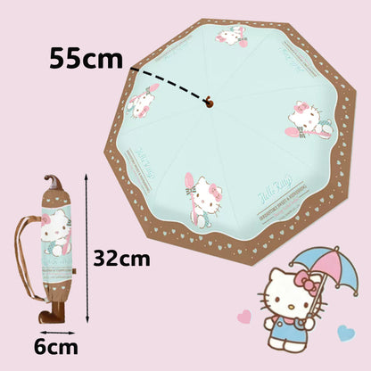 Hello Kitty Mint Chocolate Folding Red Boot Umbrella