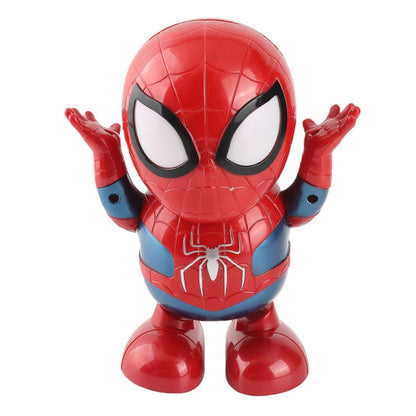 360 Degree Rotating Dance Hero Interactive Superhero Action Figure with Lights & Music