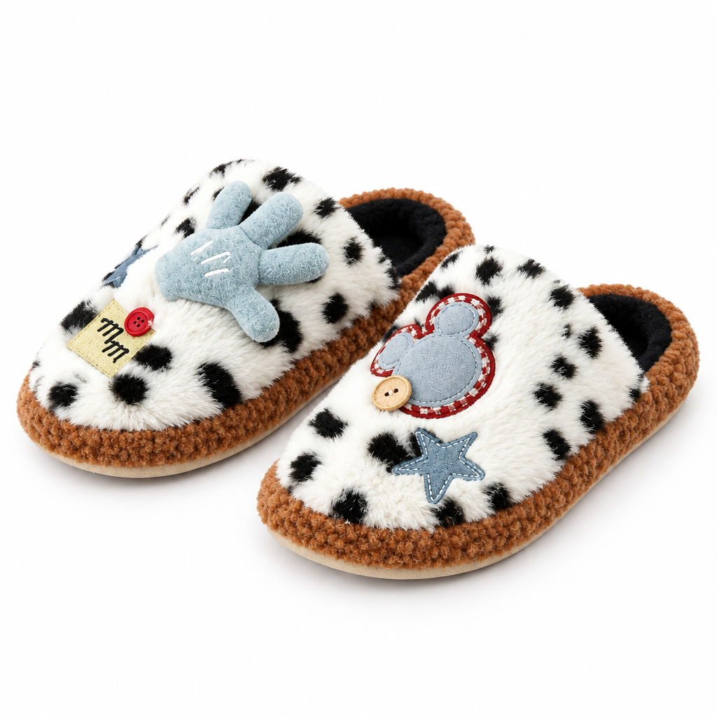 Disney Mickey Mouse Speckled Home Slippers