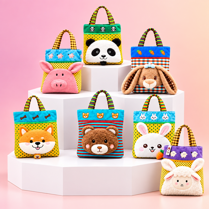 3D Animal Canvas Tote Bag