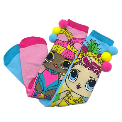 LOL Children's Mismatched Adorable 3D Knee-High Crazy Socks