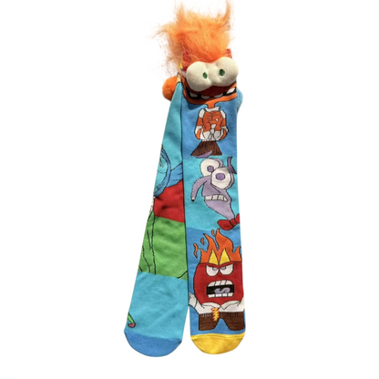 Inside Out Vibrant 3D Crazy Socks