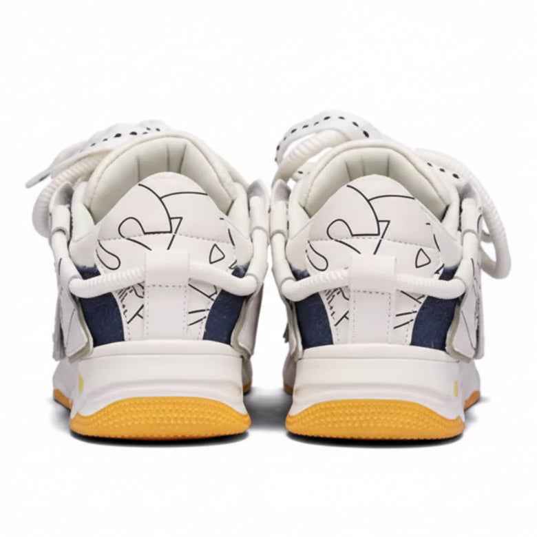 TALKING TOM | Graffiti Casual Sneakers - Blue/Yellow