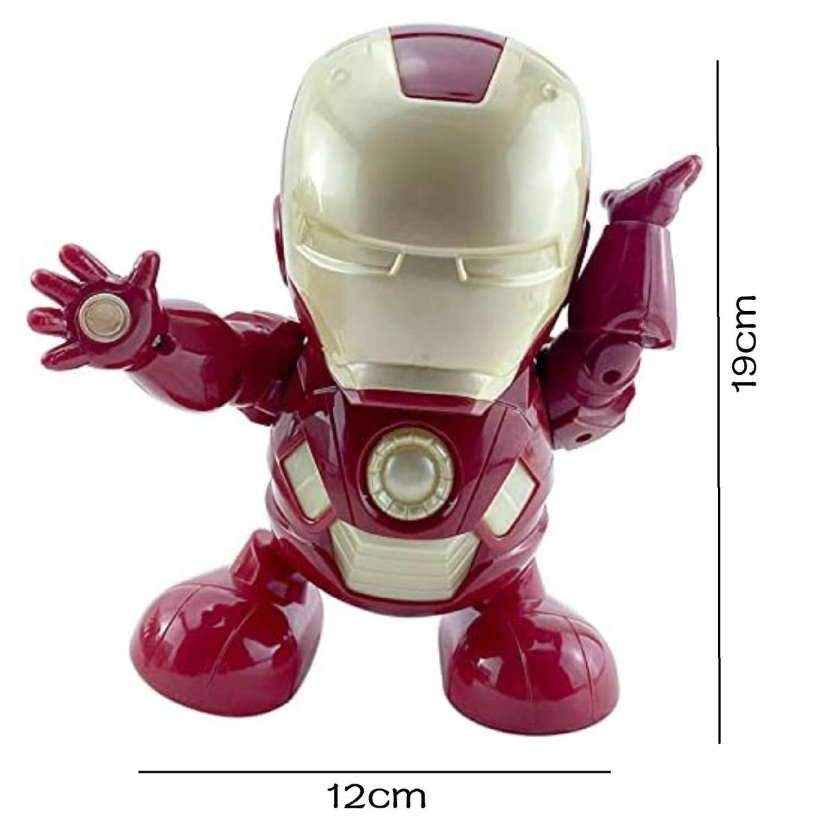 360 Degree Rotating Dance Hero Interactive Superhero Action Figure with Lights & Music