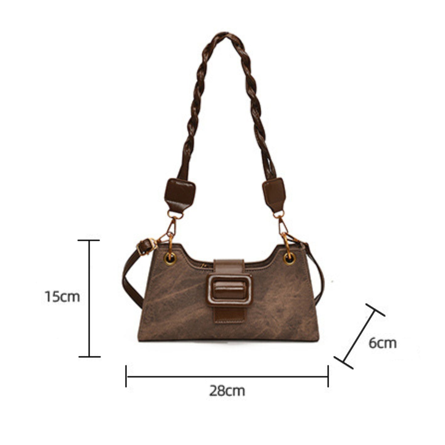 Buckle Retro Shoulder Bag
