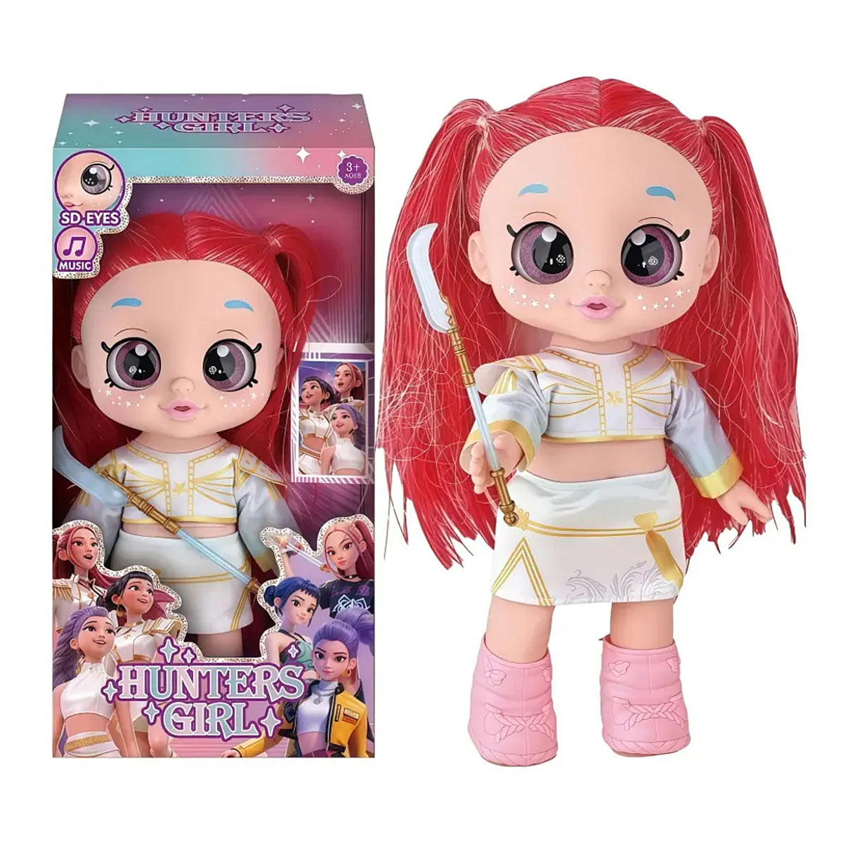 Demon Hunters Golden Singing Doll with 5D Chibi Eyes