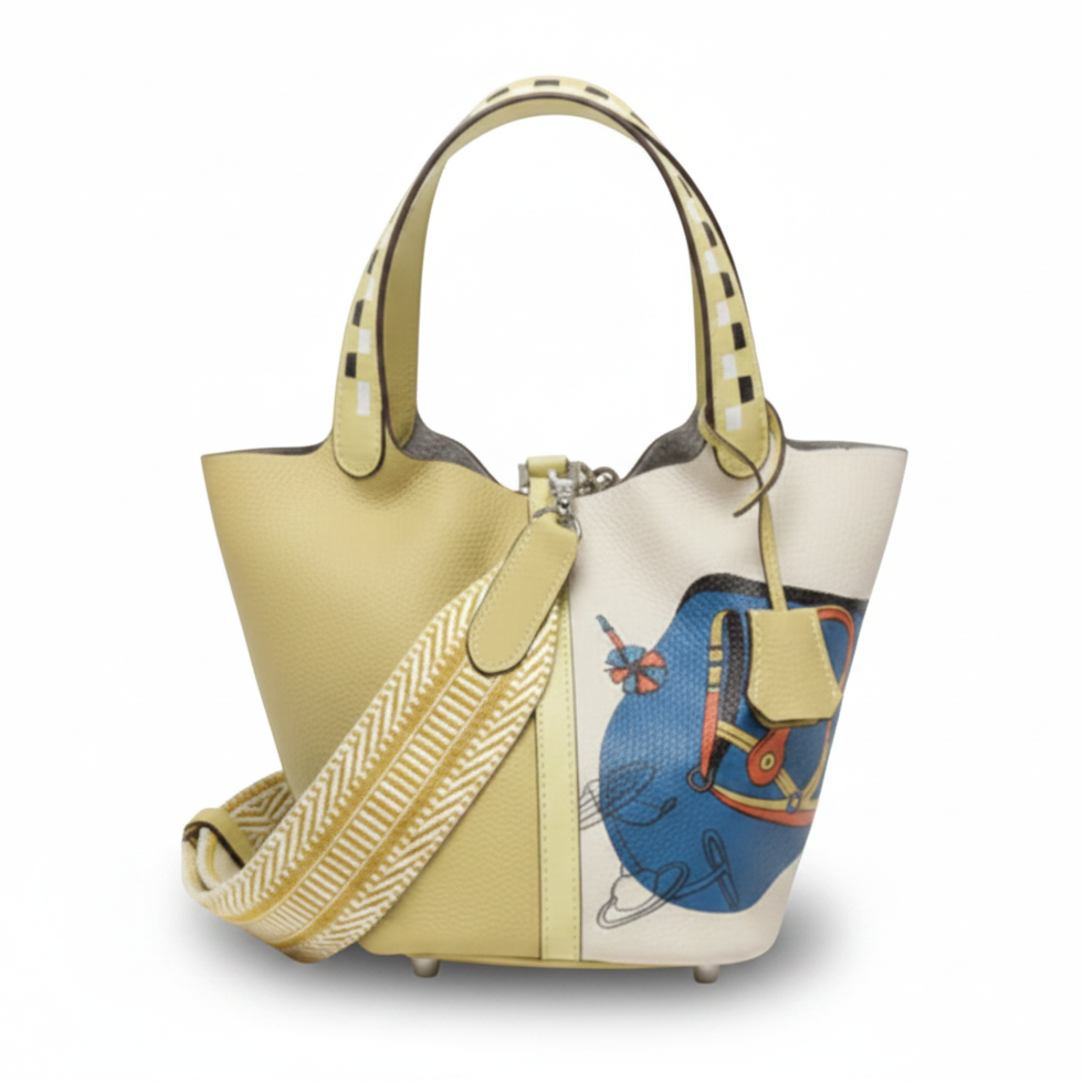 Women's Togo Cowhide Bucket Bag